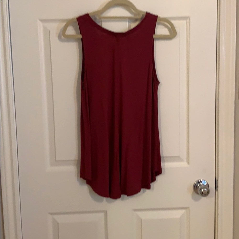 Long Maroon Tank - Picture 3 of 3